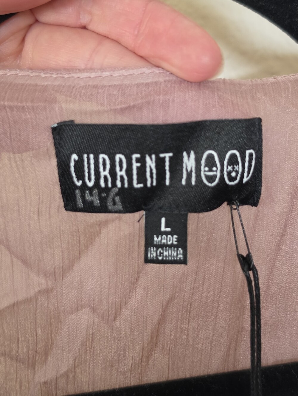 Dolls Kill Current Mood Ruffle Open Front Duster L NWT - Picture 4 of 5